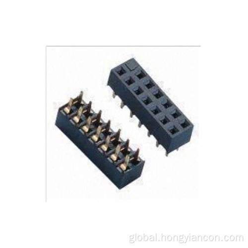 Female Header Single Row Connector 1.00mm Pitch Female Header Dual Row Straight Type Factory